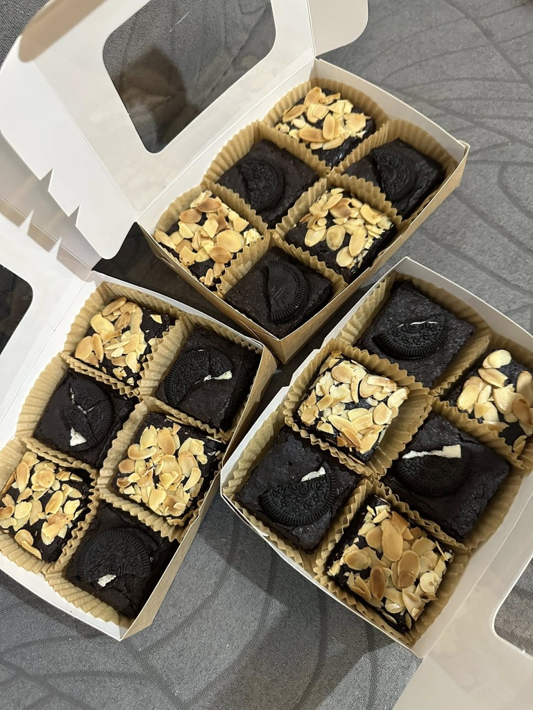 Fresh baked brownies