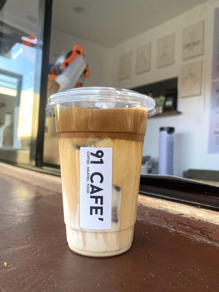 Artisan Iced Coffee pouring